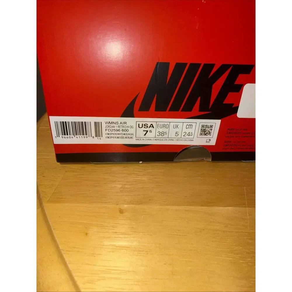 Jordan 1 “Washed Pink” Women’s 7.5 OG BOX